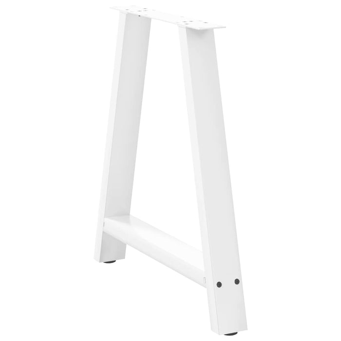 Picioare de masă în formă de A, 2 buc., alb, 80x(72-73) cm, oțel WALTI