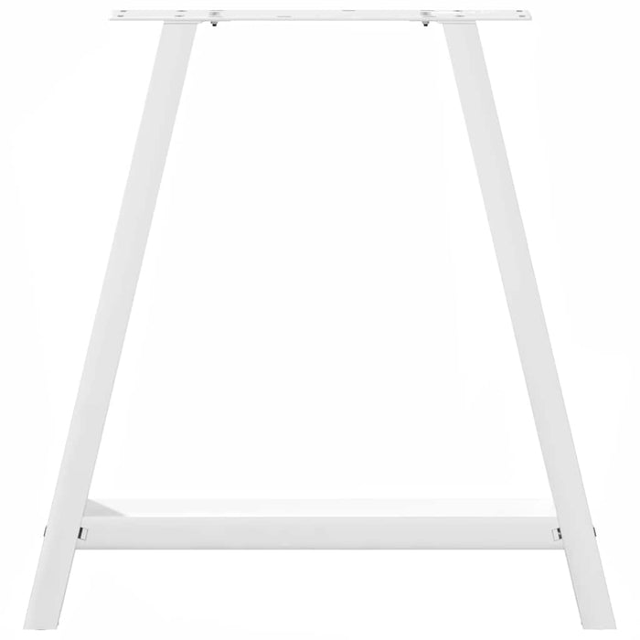 Picioare de masă în formă de A, 2 buc., alb, 80x(72-73) cm, oțel WALTI