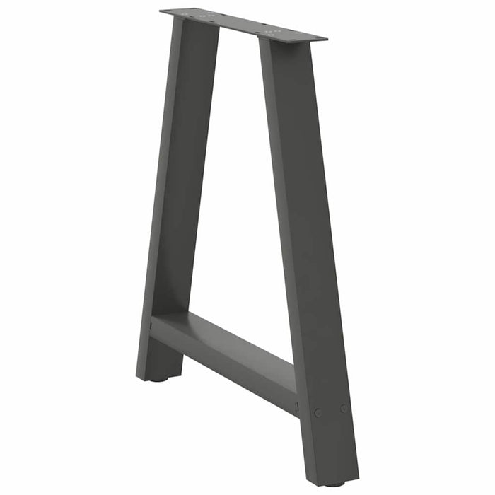 Picioare de masă în formă de A, 2 buc., antracit, 80x(72-73) cm, oțel WALTI