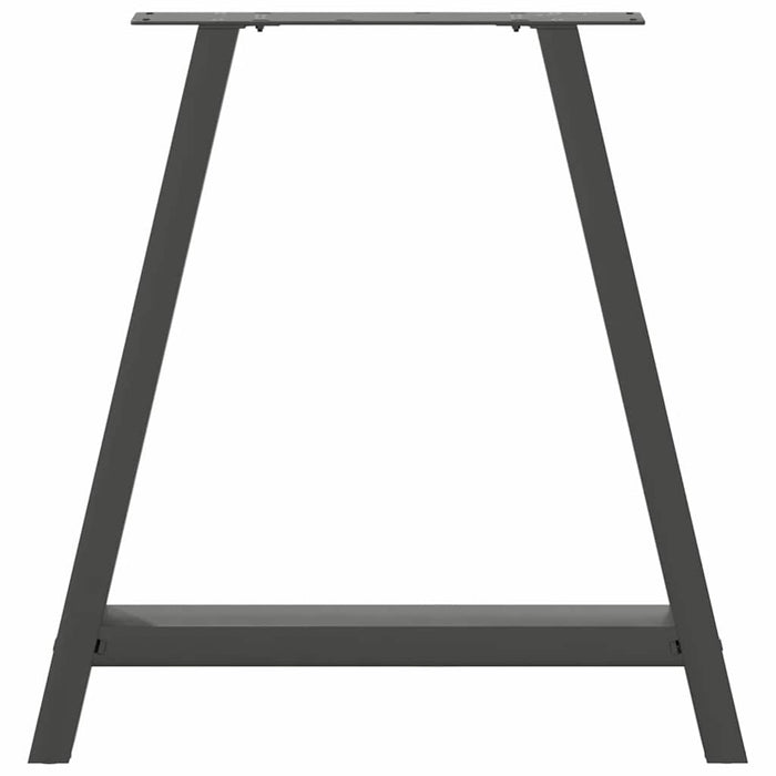 Picioare de masă în formă de A, 2 buc., antracit, 80x(72-73) cm, oțel WALTI