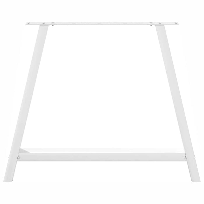 Picioare măsuță cafea în formă A 2 buc alb 90x(72-73) cm oțel - WALTI WALTI