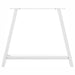 Picioare măsuță cafea în formă A 2 buc alb 90x(72-73) cm oțel - WALTI WALTI