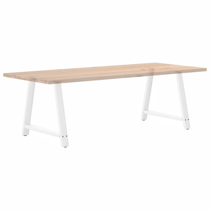 Picioare măsuță cafea în formă A 2 buc alb 90x(72-73) cm oțel - WALTI WALTI