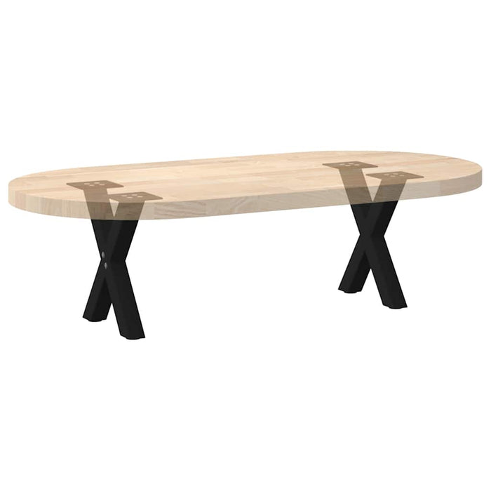 Picioare pentru măsuță de cafea în formă de X, 2 buc., negru, 30x(30-31) cm, oțel WALTI