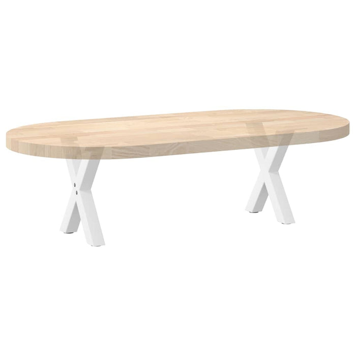 Picioare pentru măsuță de cafea în formă de X, 2 buc., alb, 30x(30-31) cm, oțel WALTI
