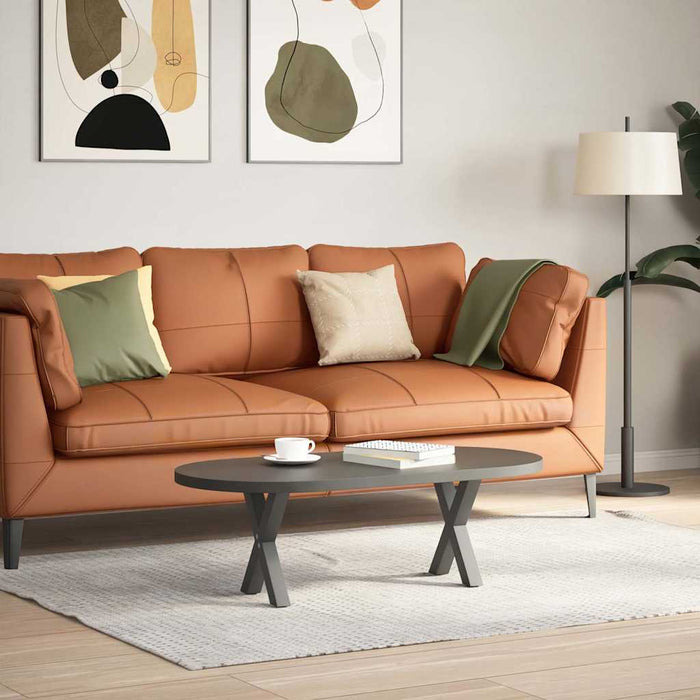 Picioare pentru măsuță de cafea în formă de X, 2 buc., antracit, 30x(30-31) cm, oțel WALTI