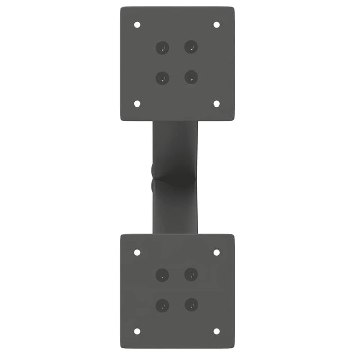 Picioare pentru măsuță de cafea în formă de X, 2 buc., antracit, 30x(30-31) cm, oțel WALTI