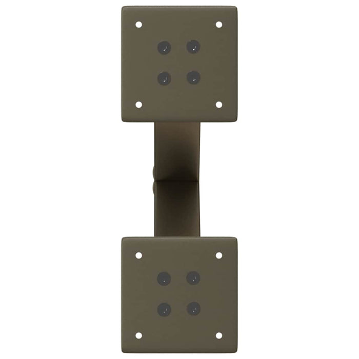 Picioare pentru măsuță de cafea în formă de X, 2 buc., oțel natural, 30x(30-31) cm WALTI