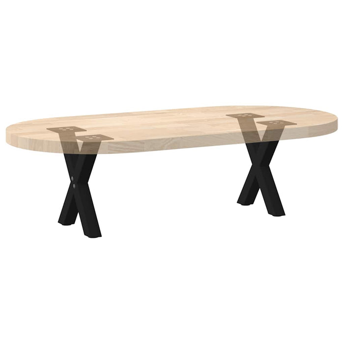 Picioare pentru măsuță de cafea în formă de X, 2 buc., negru, 37x(30-31) cm, oțel WALTI