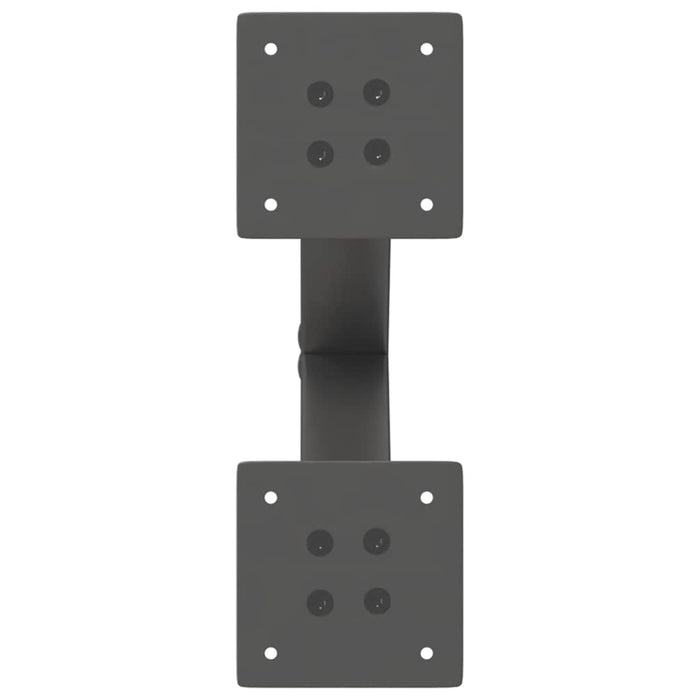 Picioare pentru măsuță de cafea în formă de X, 2 buc., antracit, 37x(30-31) cm, oțel WALTI