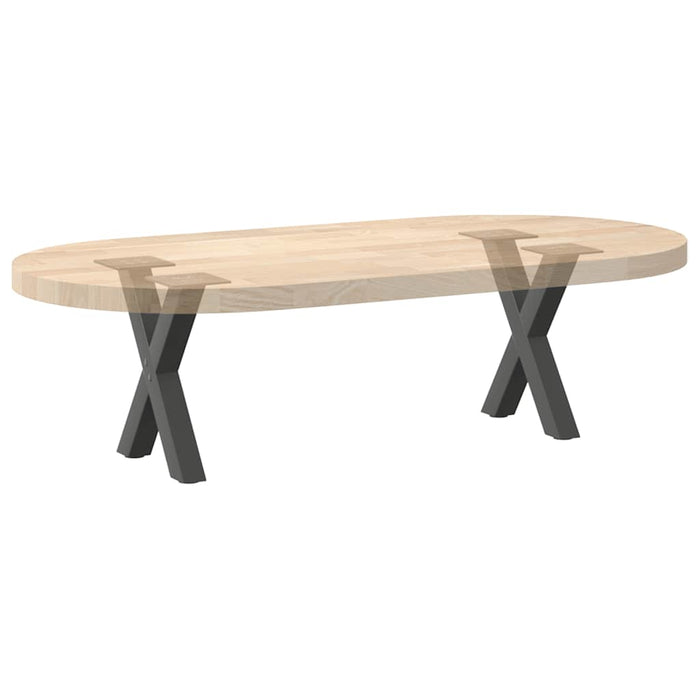 Picioare pentru măsuță de cafea în formă de X, 2 buc., antracit, 37x(30-31) cm, oțel WALTI