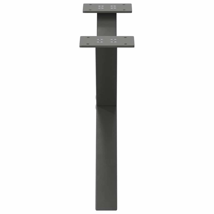 Picioare pentru măsuță de cafea în formă de X, 2 buc., antracit, 50x(30-31) cm, oțel - WALTI WALTI