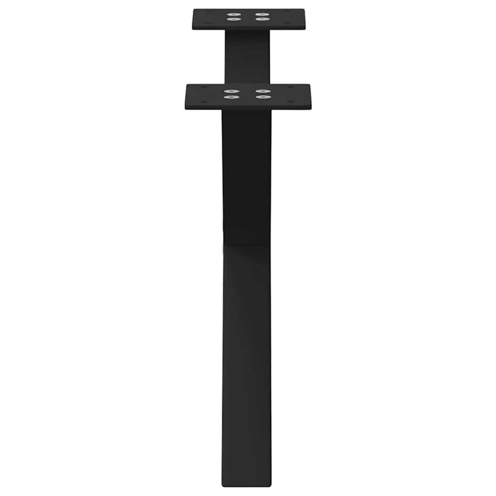 Picioare pentru măsuță de cafea în formă de X, 2 buc., negru, 60x(30-31) cm, oțel WALTI