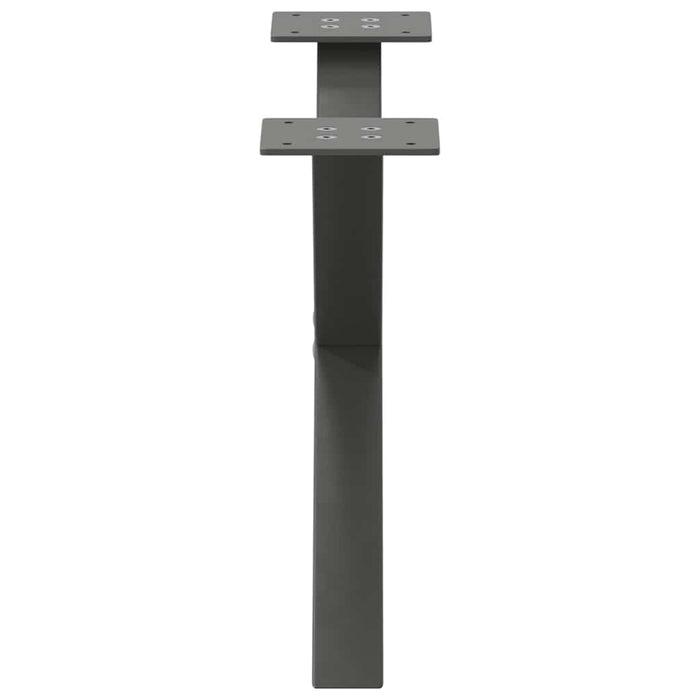 Picioare pentru măsuță de cafea în formă de X, 2 buc., antracit, 60x(30-31) cm, oțel WALTI