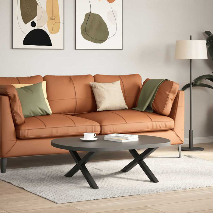 Picioare pentru măsuță de cafea în formă de X, 2 buc., negru, 70x(30-31) cm, oțel WALTI