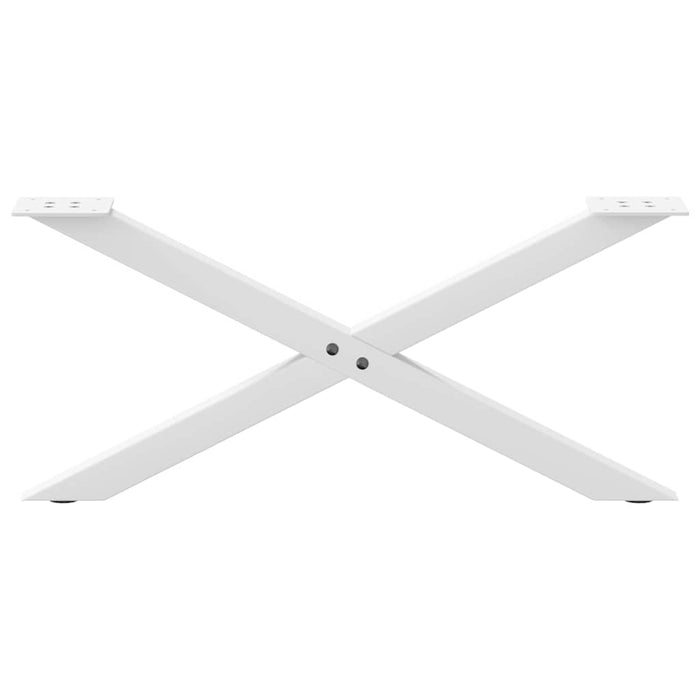 Picioare pentru măsuță de cafea în formă de X, 2 buc., alb, 70x(30-31) cm, oțel WALTI