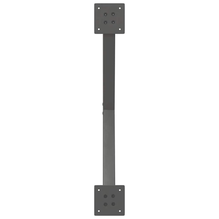 Picioare pentru măsuță de cafea în formă de X, 2 buc., antracit, 70x(30-31) cm, oțel WALTI