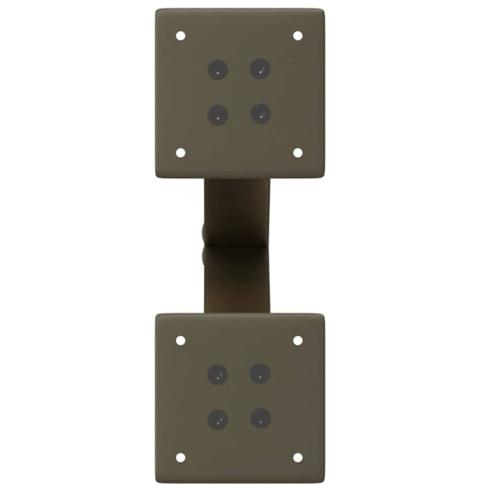 Picioare pentru masă de cafea în formă de X, 2 buc., oțel natural, 28x(42-43) cm - WALTI WALTI