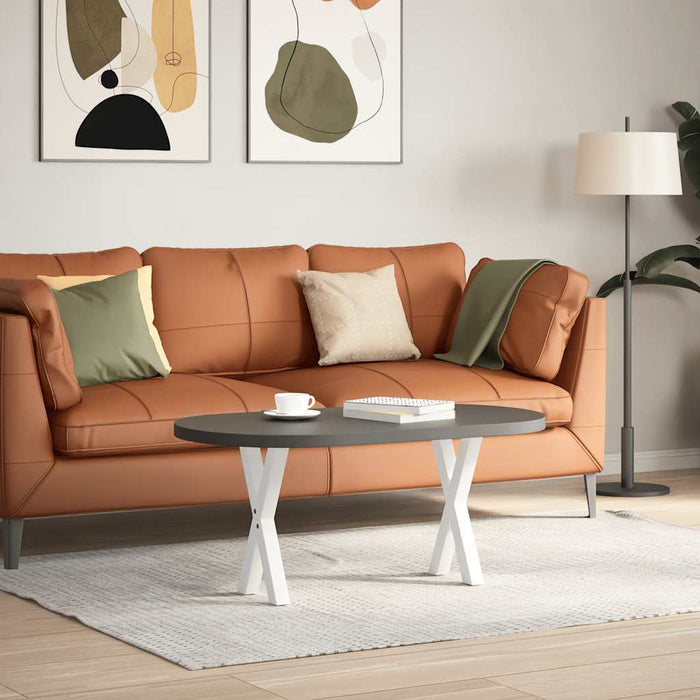 Picioare pentru măsuță de cafea în formă de X, 2 buc., alb, 38x(42-43) cm, oțel - WALTI WALTI