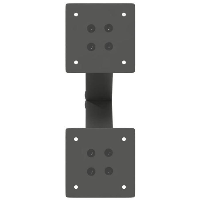 Picioare pentru măsuță de cafea în formă de X, 2 buc., antracit, 38x(42-43) cm, oțel WALTI