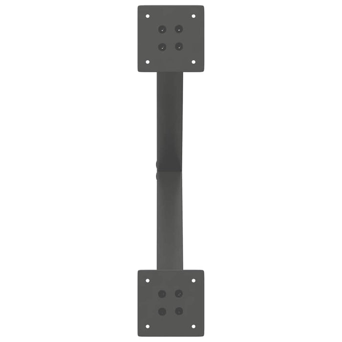 Picioare pentru măsuță de cafea în formă de X, 2 buc., antracit, 60x(42-43) cm, oțel WALTI