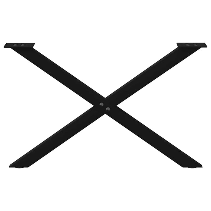 Picioare pentru măsuță de cafea în formă de X, 2 buc., negru, 70x(42-43) cm, oțel WALTI