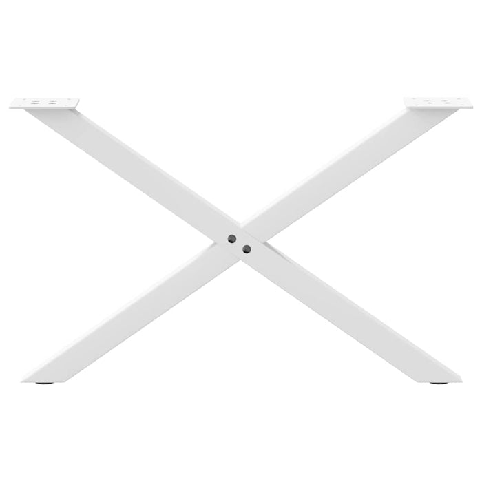Picioare pentru măsuță de cafea în formă de X, 2 buc., alb, 70x(42-43) cm, oțel WALTI