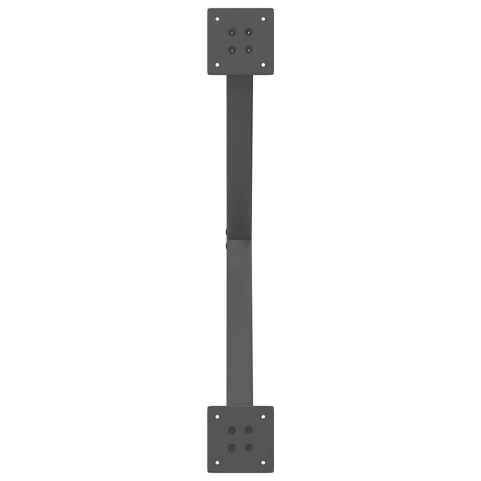 Picioare pentru măsuță de cafea în formă de X, 2 buc., antracit, 70x(42-43) cm, oțel WALTI