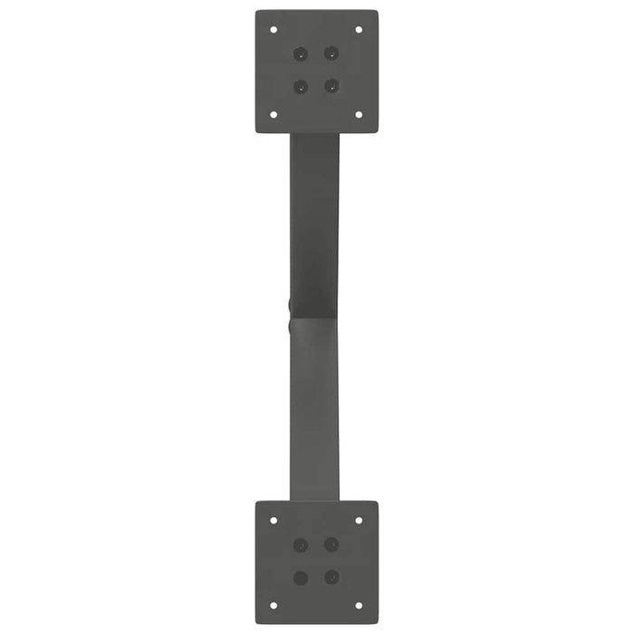 Picioare de masă în formă de X, 2 buc., antracit, 50x(72-73) cm, oțel WALTI