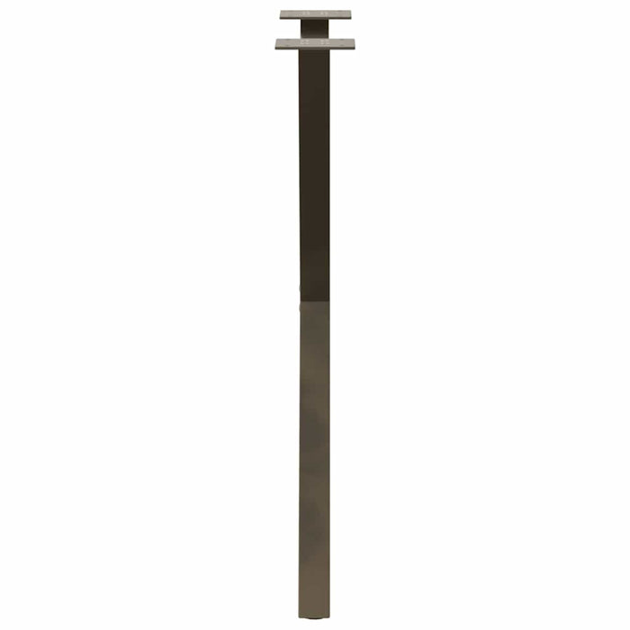 Picioare de masă în formă de X, 2 buc., oțel natural, 50x(72-73) cm WALTI