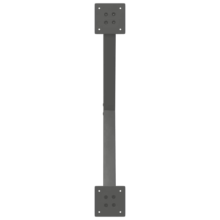 Picioare de masă în formă de X, 2 buc., antracit, 70x(72-73) cm, oțel WALTI