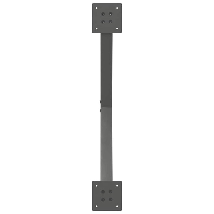 Picioare de masă în formă de X, 2 buc., antracit, 80x(72-73) cm, oțel - WALTI WALTI