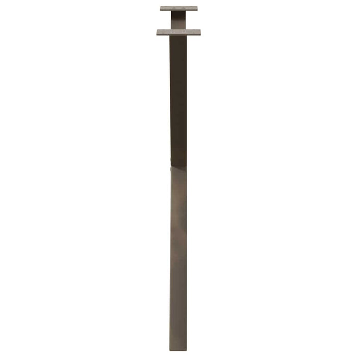 Picioare de masă în formă de X, 2 buc., oțel natural, 80x(72-73) cm WALTI