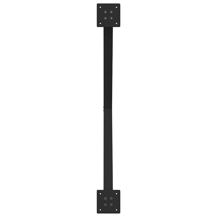 Picioare de masă în formă de X, 2 buc., negru, 90x(72-73) cm, oțel WALTI