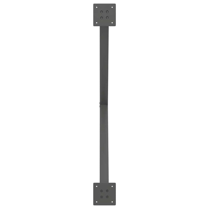 Picioare de masă în formă de X, 2 buc., antracit, 90x(72-73) cm, oțel - WALTI WALTI