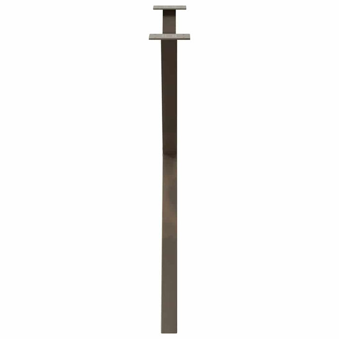 Picioare de masă în formă de X, 2 buc., oțel natural, 90x(72-73) cm WALTI