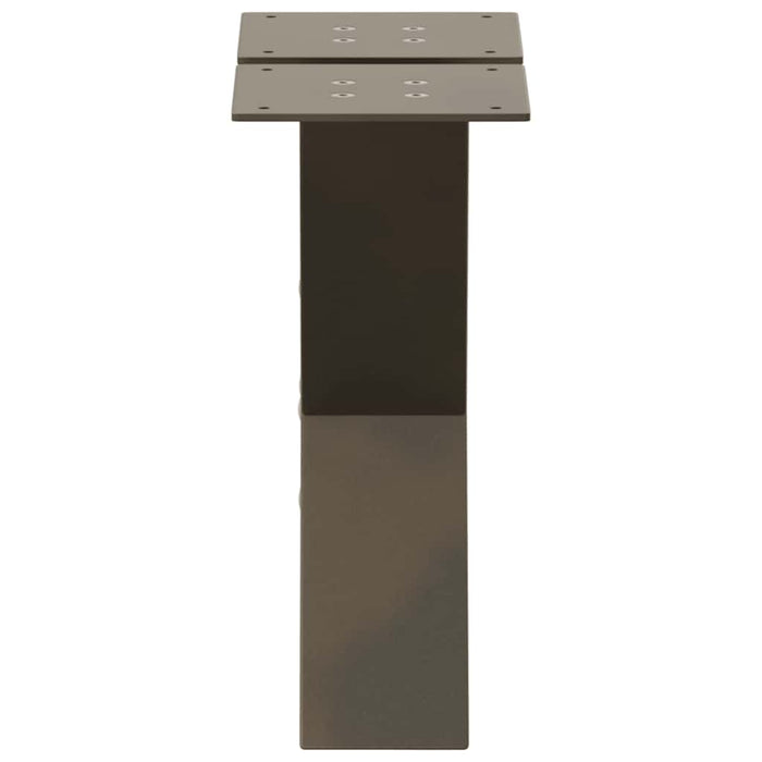 Picioare pentru măsuță de cafea în formă de X, 2 buc., oțel natural, 40x(30-31) cm WALTI