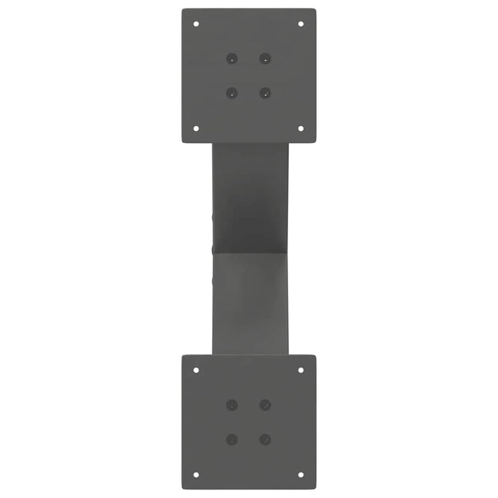Picioare pentru măsuță de cafea în formă de X, 2 buc., antracit, 50x(30-31) cm, oțel WALTI