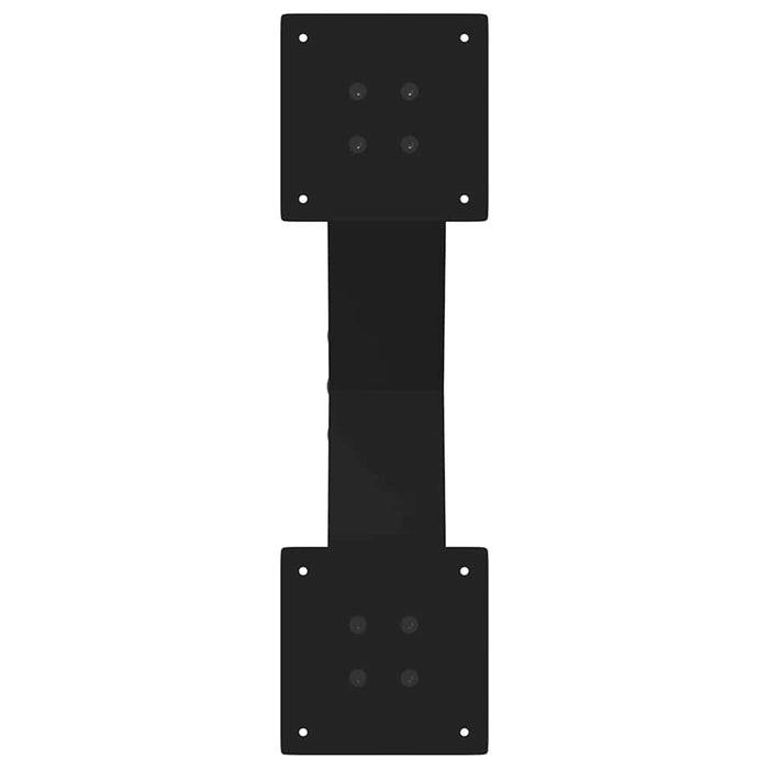 Picioare pentru măsuță de cafea în formă de X, 2 buc., negru, 60x(30-31) cm, oțel WALTI