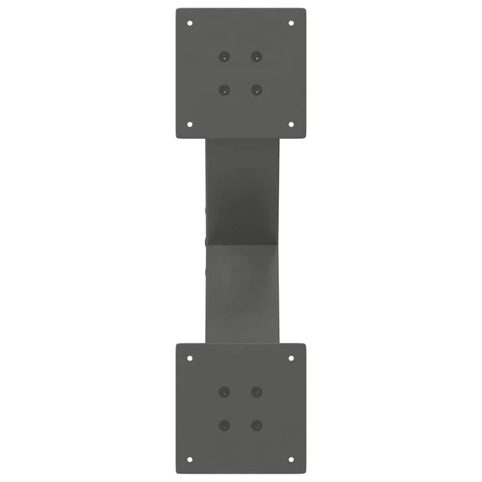 Picioare pentru măsuță de cafea în formă de X, 2 buc., antracit, 60x(30-31) cm, oțel WALTI