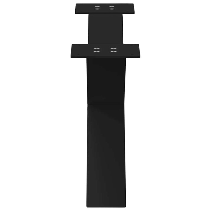 Picioare pentru măsuță de cafea în formă de X, 2 buc., negru, 70x(30-31) cm, oțel WALTI