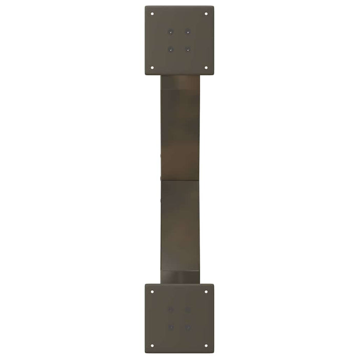 Picioare pentru masă de cafea în formă de X, 2 buc., oțel natural, 70x(30-31) cm WALTI