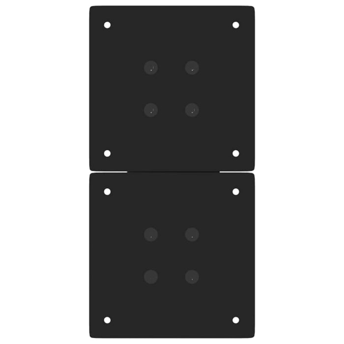 Picioare pentru măsuță de cafea în formă de X, 2 buc., negru, 28x(42-43) cm, oțel WALTI