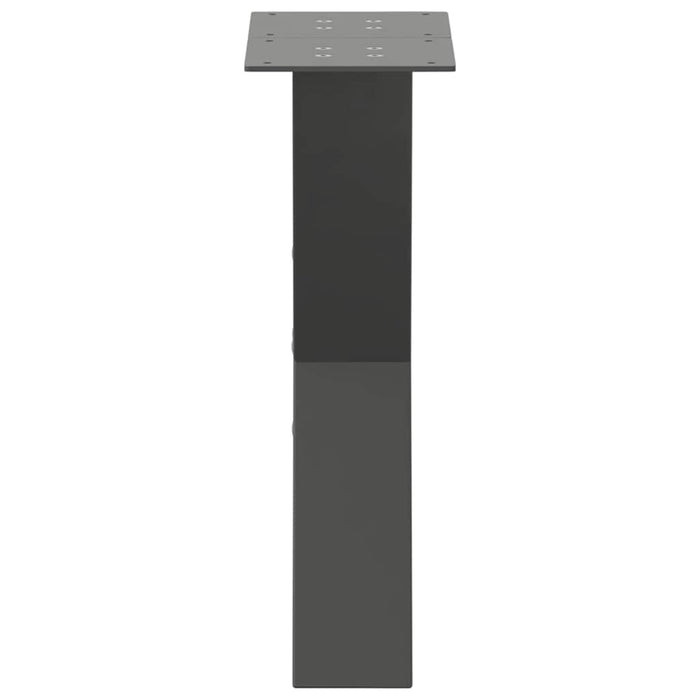 Picioare pentru măsuță de cafea în formă de X, 2 buc., antracit, 28x(42-43) cm, oțel WALTI