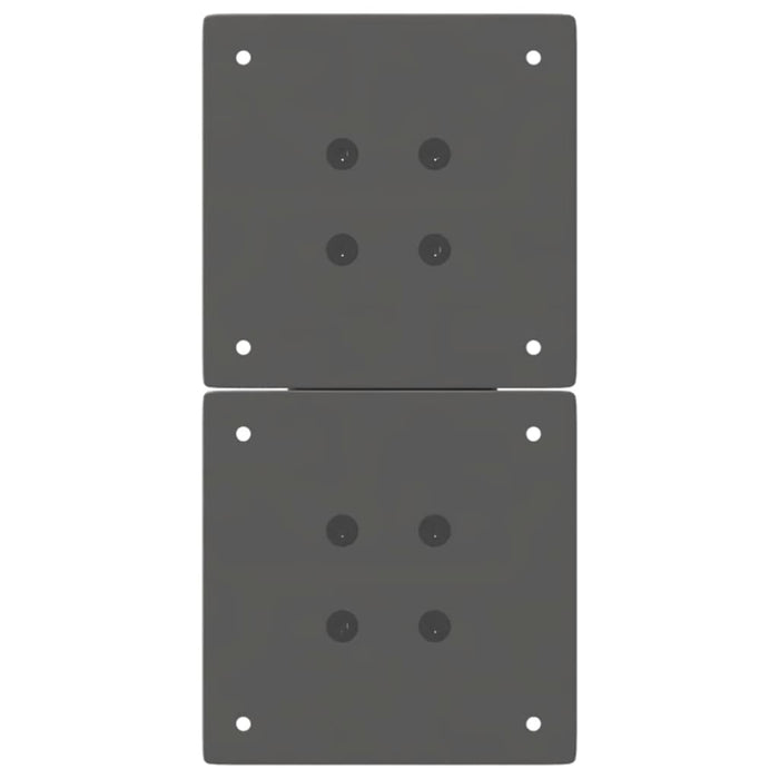 Picioare pentru măsuță de cafea în formă de X, 2 buc., antracit, 28x(42-43) cm, oțel WALTI