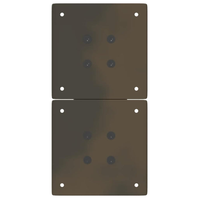 Picioare pentru masă de cafea în formă de X, 2 buc., oțel natural, 28x(42-43) cm WALTI