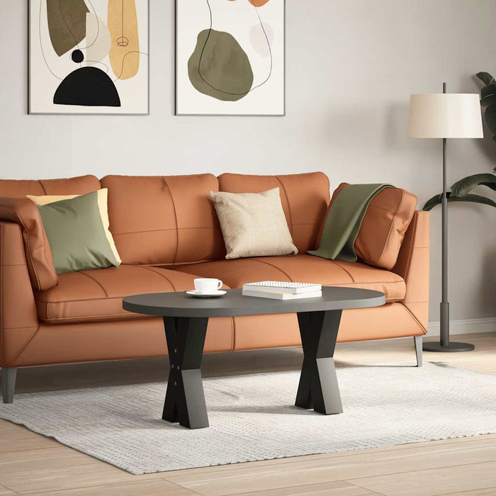 Picioare pentru măsuță de cafea în formă de X, 2 buc., negru, 38x(42-43) cm, oțel WALTI