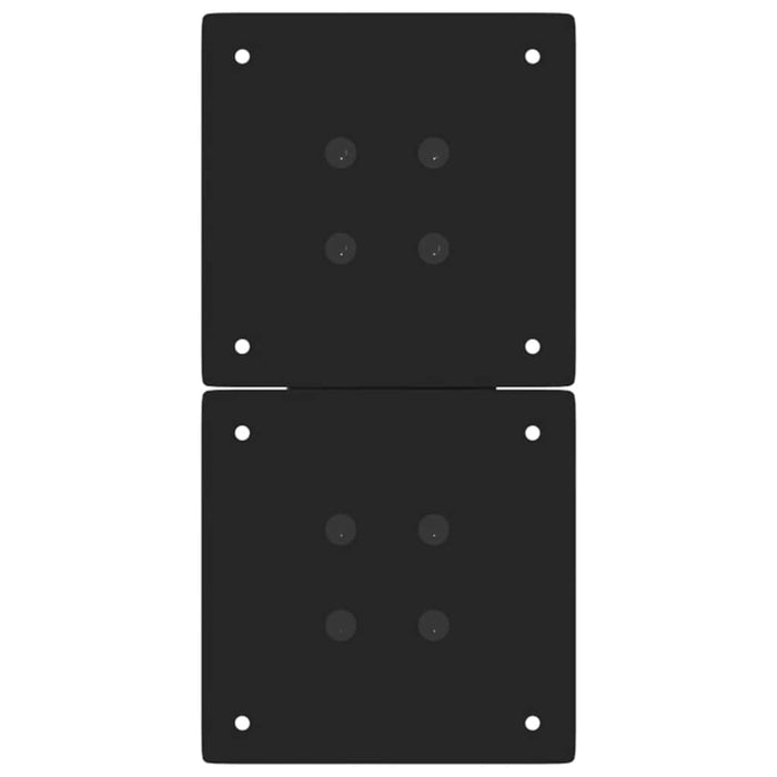 Picioare pentru măsuță de cafea în formă de X, 2 buc., negru, 38x(42-43) cm, oțel WALTI
