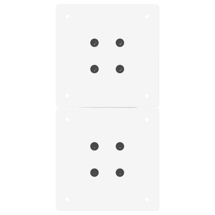 Picioare pentru măsuță de cafea în formă de X, 2 buc., alb, 38x(42-43) cm, oțel WALTI