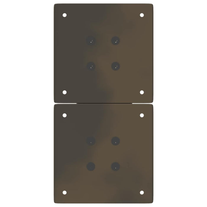 Picioare pentru masă de cafea în formă de X, 2 buc., oțel natural, 38x(42-43) cm WALTI